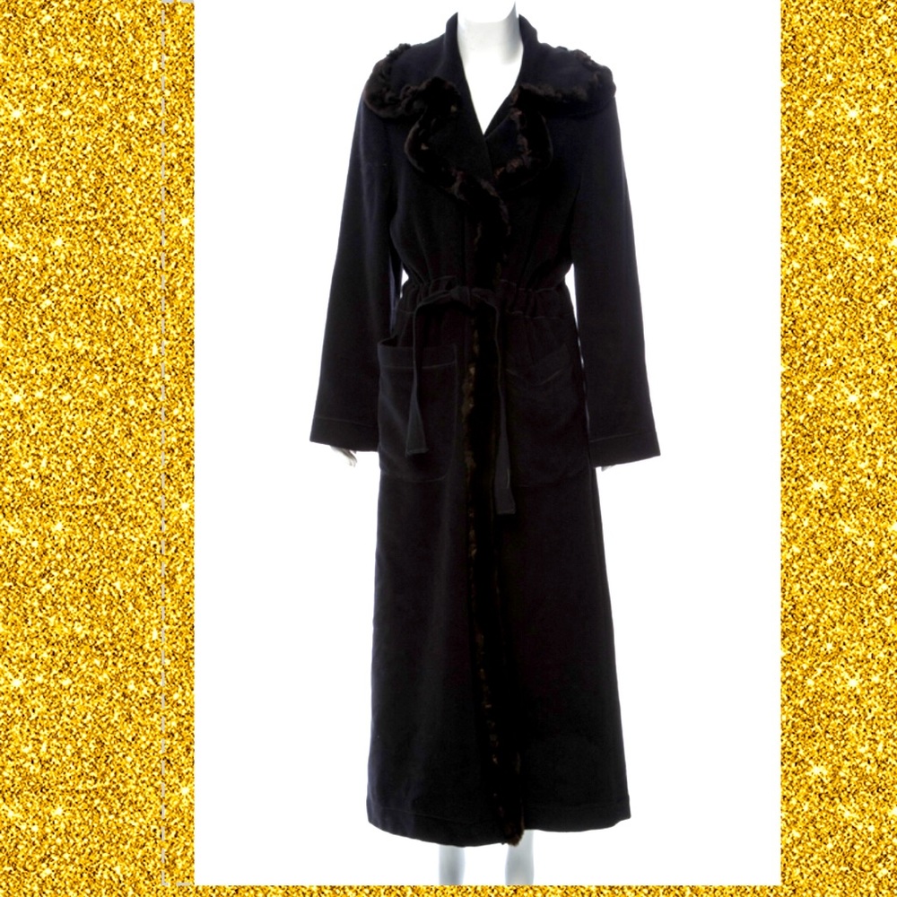 ⭐️Authentic Fendi Fur Trimmed Cashmere Blend⭐️